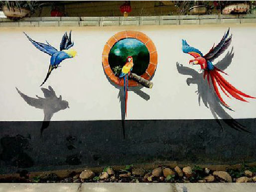 淅川视觉错位-3D墙绘设计