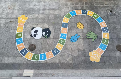 淅川地面游戏彩绘