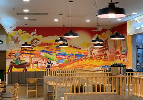 淅川商业空间彩绘介绍。