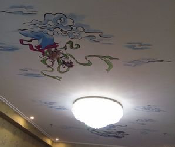 淅川如何快速绘制天花板上的手绘墙？
