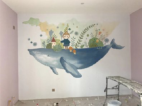 淅川手绘墙的特点及优势。