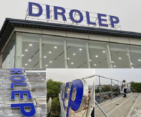 淅川楼顶发光字安装的注意事项。